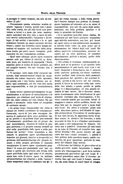 Rivista delle province bollettino dell'Unione delle province d'Italia