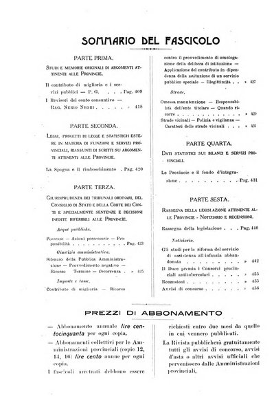 Rivista delle province bollettino dell'Unione delle province d'Italia