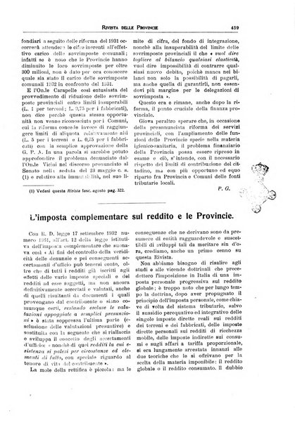 Rivista delle province bollettino dell'Unione delle province d'Italia