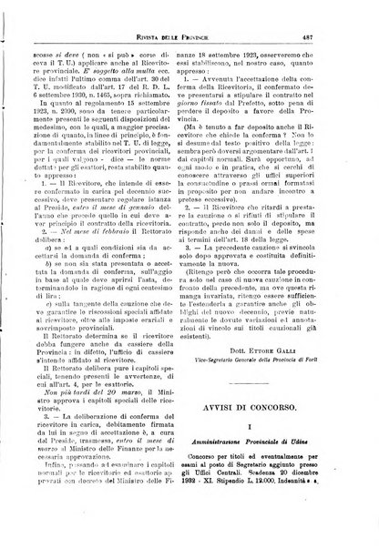 Rivista delle province bollettino dell'Unione delle province d'Italia