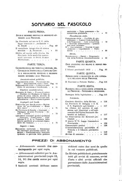 Rivista delle province bollettino dell'Unione delle province d'Italia