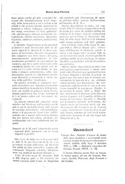 Rivista delle province bollettino dell'Unione delle province d'Italia