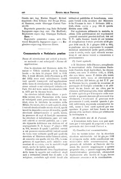 Rivista delle province bollettino dell'Unione delle province d'Italia