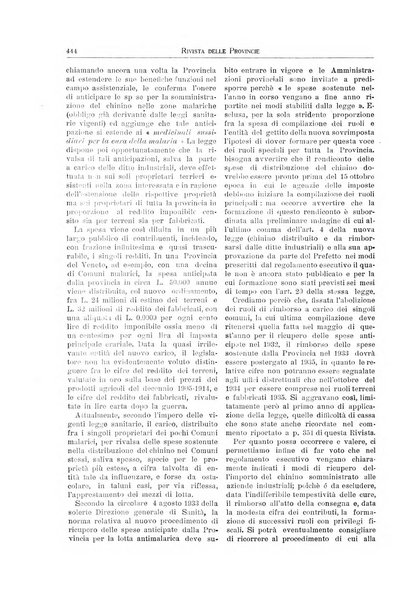 Rivista delle province bollettino dell'Unione delle province d'Italia