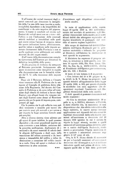 Rivista delle province bollettino dell'Unione delle province d'Italia