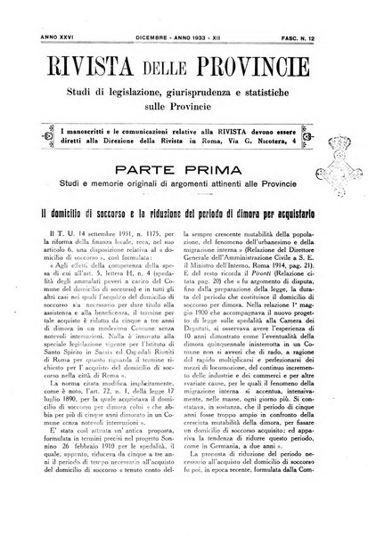 Rivista delle province bollettino dell'Unione delle province d'Italia