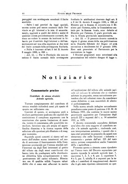 Rivista delle province bollettino dell'Unione delle province d'Italia