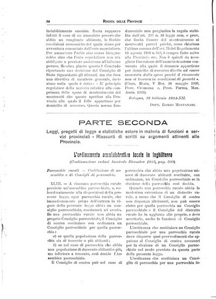 Rivista delle province bollettino dell'Unione delle province d'Italia