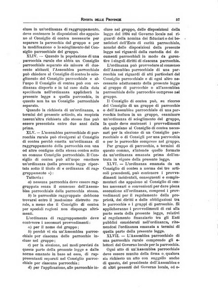 Rivista delle province bollettino dell'Unione delle province d'Italia