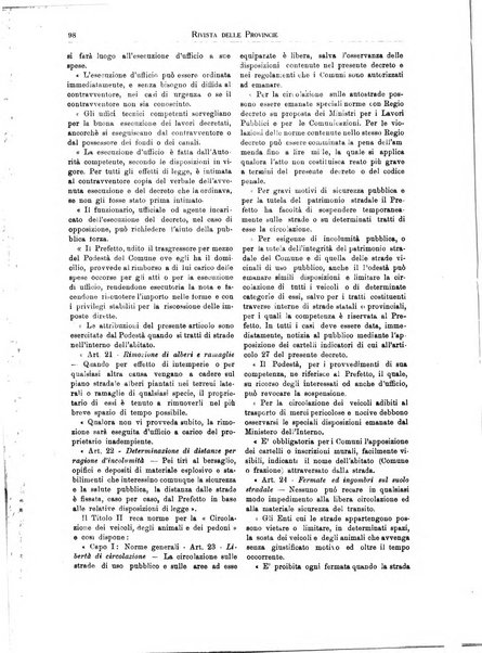 Rivista delle province bollettino dell'Unione delle province d'Italia