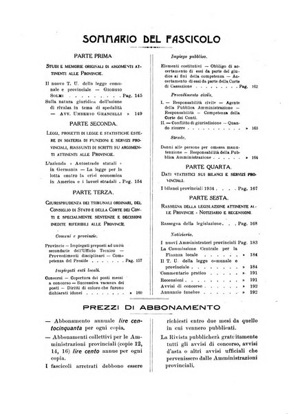 Rivista delle province bollettino dell'Unione delle province d'Italia