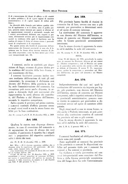 Rivista delle province bollettino dell'Unione delle province d'Italia