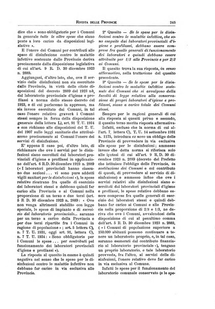 Rivista delle province bollettino dell'Unione delle province d'Italia