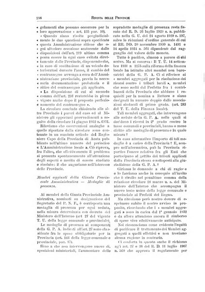 Rivista delle province bollettino dell'Unione delle province d'Italia