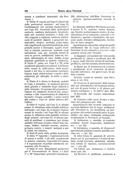 Rivista delle province bollettino dell'Unione delle province d'Italia