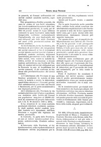 Rivista delle province bollettino dell'Unione delle province d'Italia