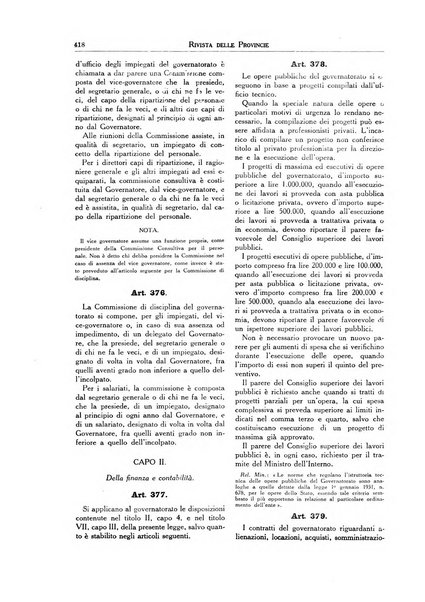 Rivista delle province bollettino dell'Unione delle province d'Italia