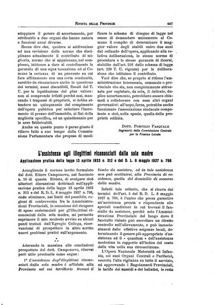 Rivista delle province bollettino dell'Unione delle province d'Italia