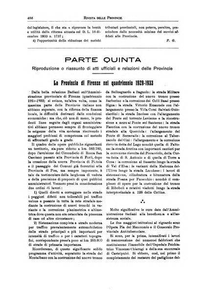 Rivista delle province bollettino dell'Unione delle province d'Italia