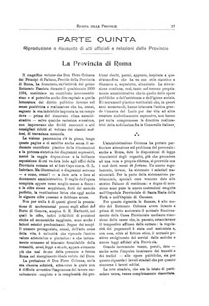 Rivista delle province bollettino dell'Unione delle province d'Italia