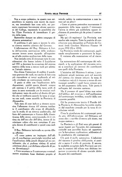 Rivista delle province bollettino dell'Unione delle province d'Italia