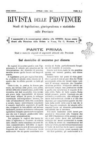 Rivista delle province bollettino dell'Unione delle province d'Italia