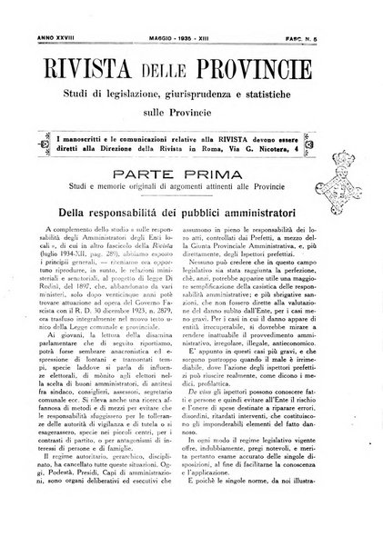 Rivista delle province bollettino dell'Unione delle province d'Italia