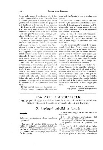 Rivista delle province bollettino dell'Unione delle province d'Italia