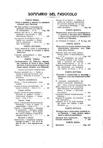 Rivista delle province bollettino dell'Unione delle province d'Italia