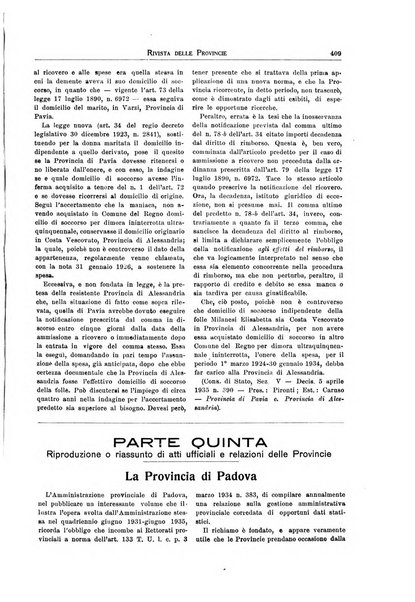 Rivista delle province bollettino dell'Unione delle province d'Italia