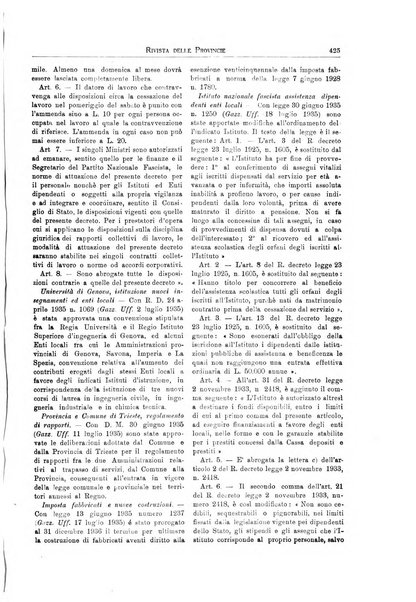 Rivista delle province bollettino dell'Unione delle province d'Italia