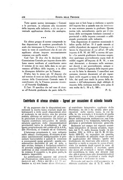 Rivista delle province bollettino dell'Unione delle province d'Italia