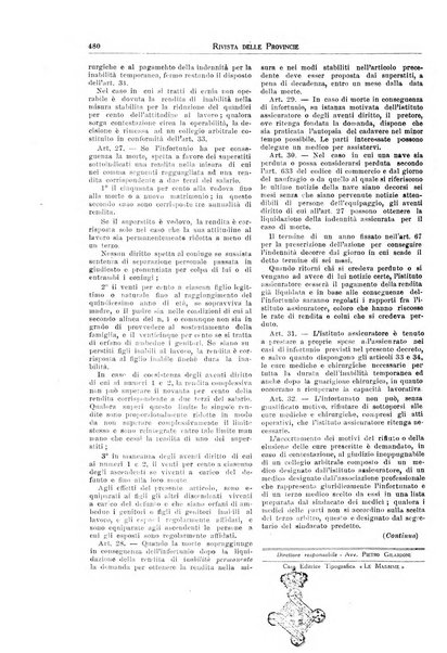 Rivista delle province bollettino dell'Unione delle province d'Italia