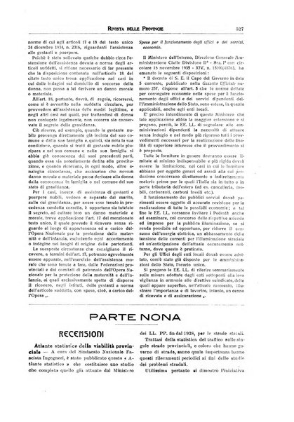 Rivista delle province bollettino dell'Unione delle province d'Italia