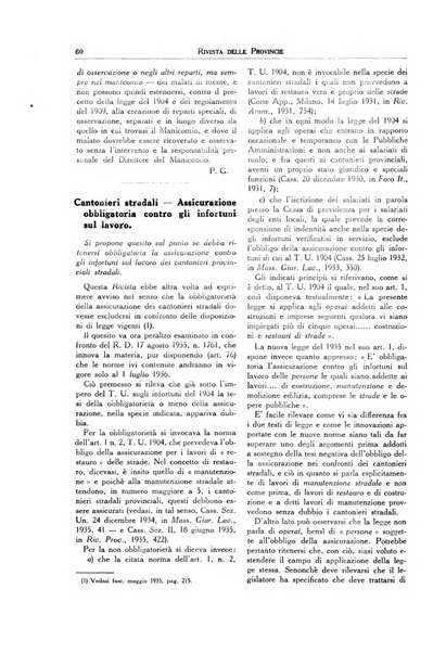 Rivista delle province bollettino dell'Unione delle province d'Italia