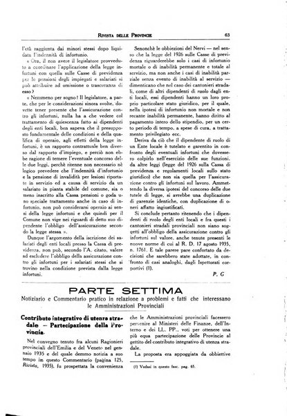 Rivista delle province bollettino dell'Unione delle province d'Italia