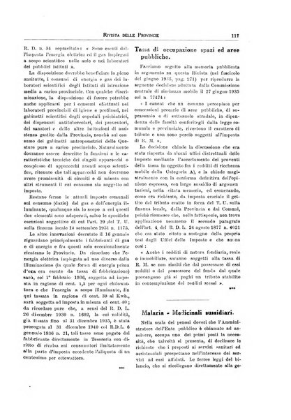 Rivista delle province bollettino dell'Unione delle province d'Italia