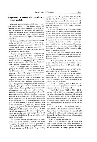 Rivista delle province bollettino dell'Unione delle province d'Italia