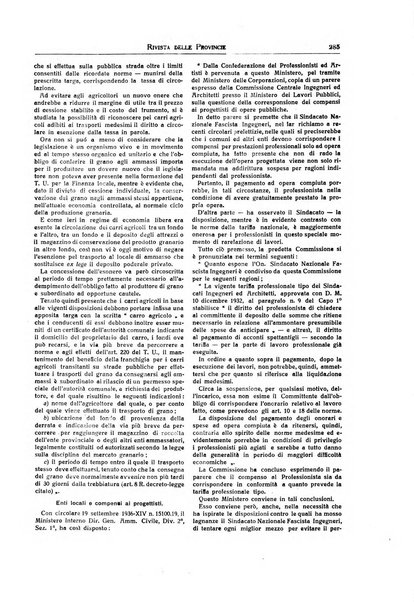 Rivista delle province bollettino dell'Unione delle province d'Italia