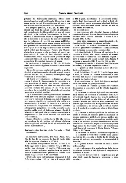 Rivista delle province bollettino dell'Unione delle province d'Italia