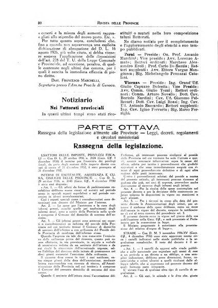 Rivista delle province bollettino dell'Unione delle province d'Italia