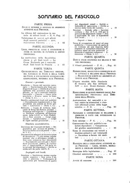 Rivista delle province bollettino dell'Unione delle province d'Italia