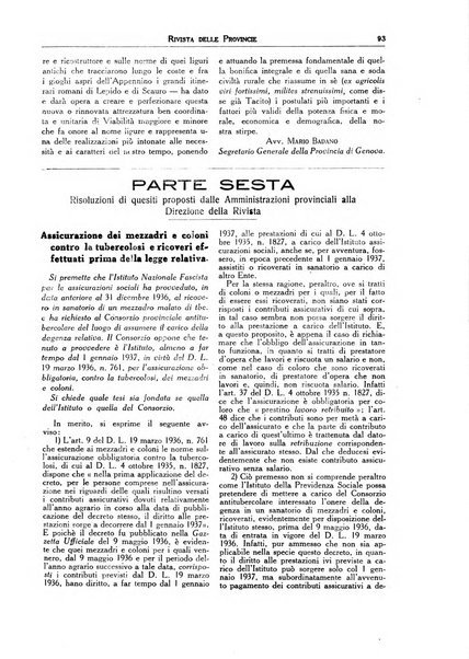 Rivista delle province bollettino dell'Unione delle province d'Italia