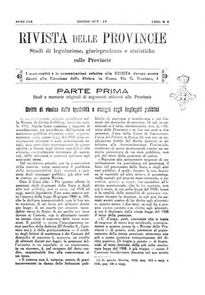 Rivista delle province bollettino dell'Unione delle province d'Italia