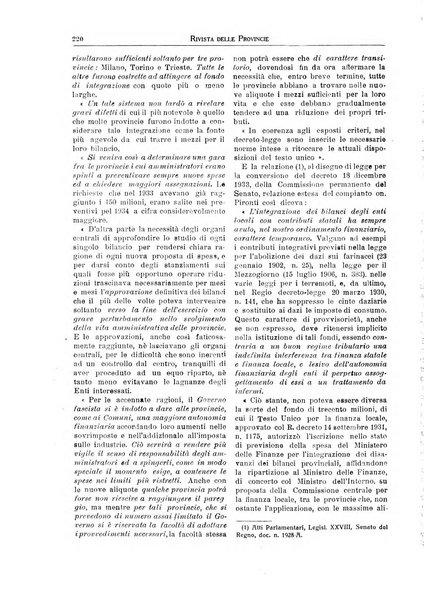 Rivista delle province bollettino dell'Unione delle province d'Italia