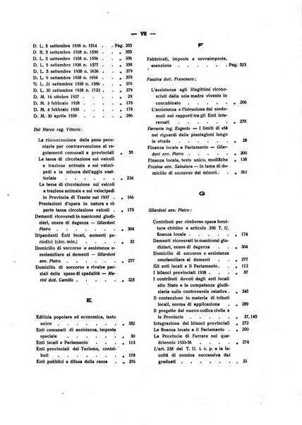 Rivista delle province bollettino dell'Unione delle province d'Italia