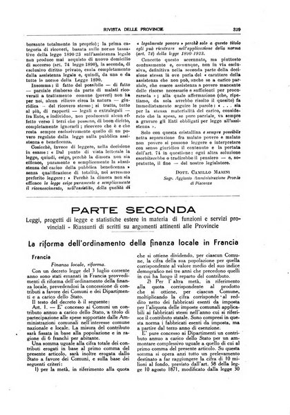 Rivista delle province bollettino dell'Unione delle province d'Italia