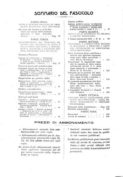 Rivista delle province bollettino dell'Unione delle province d'Italia