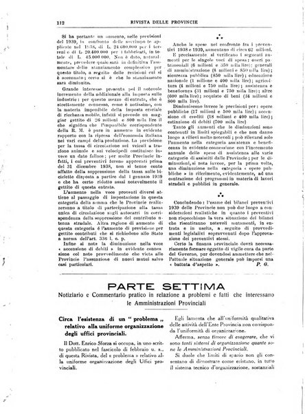 Rivista delle province bollettino dell'Unione delle province d'Italia