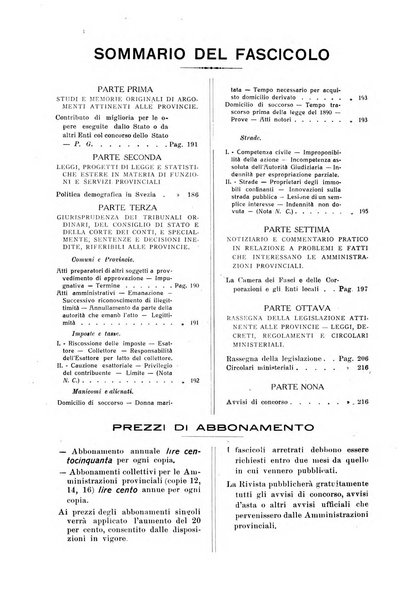 Rivista delle province bollettino dell'Unione delle province d'Italia